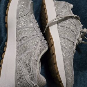 INC International Concepts Silver and White Sneakers - NWOT Never Worn